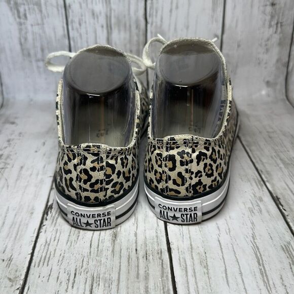 Converse Chuck Taylor All Star Low OX Cheetah Print 366297F Youth Sz 3 Leopard - Picture 6 of 9